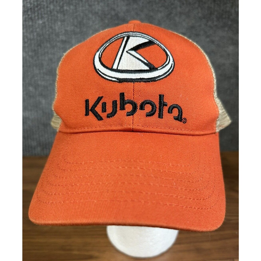 Kubota Tractor Mesh Hat Cap Adjustable Hat Orange K-Products Work Wear